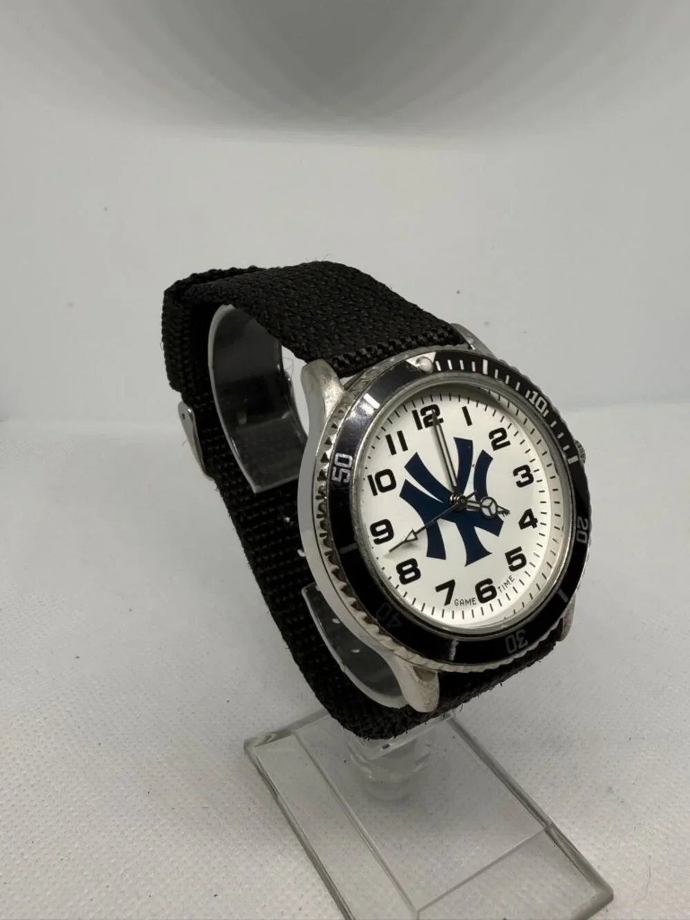 Game Time Rookie Series New York Yankees Logo White Dial Quartz Watch MLB Fan